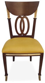 Cadeira Italiana Madeira Maciça Design Exclusivo Peça Artesanal
