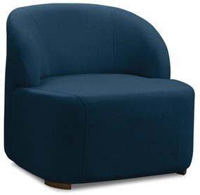 Poltrona Decorativa Orgânica para Sala Diully Bouclê E03 - D'Rossi - Azul Marinho