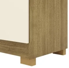 Guarda Roupa Casal 218cm 6 Portas Elegance Nature/Champanhe - Vila Ric