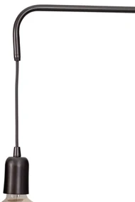 Arandela Lono 14X54,6X41,8Cm 1Xe27 Braço Haste Alumínio - Usina 25085/... (MR-T - Marrom Texturizado)