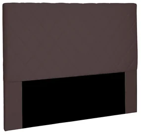 Cabeceira Dubai Para Cama Box Solteiro 90 cm Suede Café - D'Rossi