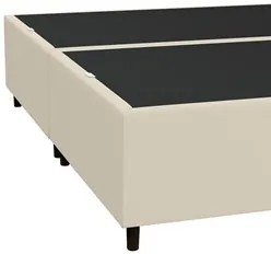 Base Cama Box Casal Queen 158cm Bipartido Hit I02 Corano Bege- Mpozena