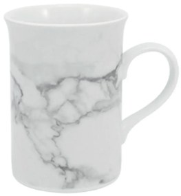 Caneca 240Ml Porcelana Schmidt - Dec. Mármore Cinza 2343