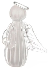 Mini Anjo Uriel Cristal Murano P - Pérola  Pérola