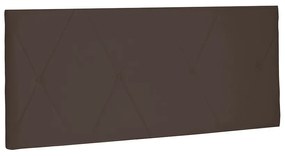 Cabeceira Painel Aquilla Para Cama Box Solteiro 90 cm Suede - D'Rossi - Café