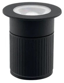 Embutido Solo Led Aluminio Preto 5w 3000k Ip67