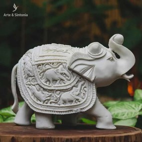 Elefante em Marmorite 30cm | Bali