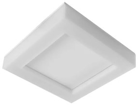 Plafon Led Sobrepor 10W 3000K Aura Quadrada - BRANCO