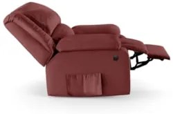 Poltrona do Papai Reclinável Pietra Power Elétrica Massagem FH9 PU Ver