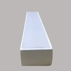 Perfil Sobrepor Para Fita Led Garbo 125Cm 2,3X125X1,7Cm | Usina 30020/... (BT - Branco Texturizado)