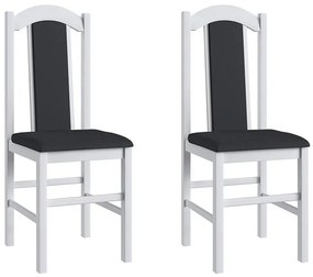 Conjunto 2 Cadeiras Madeira E Tecido Corino 500 - Branco