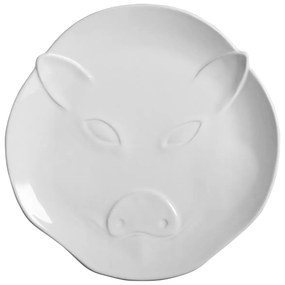 Sousplat 34Cm Branco Pig - Scalla