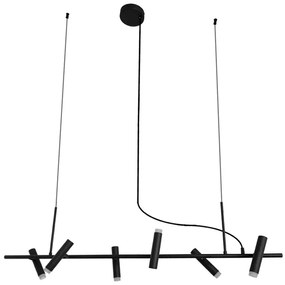 Pendente Led Metal Acrilico 18W 3000K Zione - PRETO