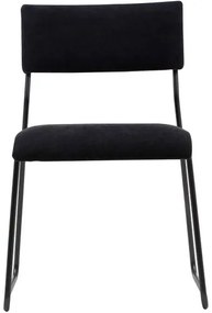 Cadeira Keeper Estofada Lona Base Preta Micro Textura - 35720 Sun House