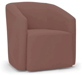 Poltrona Decorativa Orgânica Stella Max Veludo D03 - D'Rossi - Rose