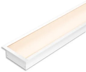 Perfil Led Embutir Aluminio Branco 32w 2700k 1m