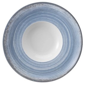 Prato Risoto 21Cm Porcelana Schmidt - Dec. Esfera Azul Celeste 2414
