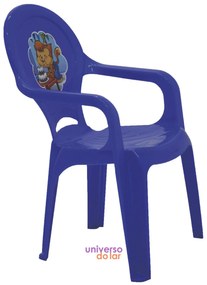 Cadeira Tramontina Infantil Catty em Polipropileno Adesivado - Azul  Azul
