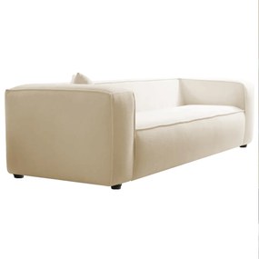 Sofá 3 Lugares 180cm Orgânico Luxo Recepção Cecília Bouclé - ADJ Decor