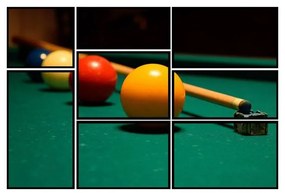 Kit 8 Quadros Decorativos Snooker 1 - FR 47747