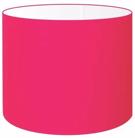 Cúpula Abajur Cilíndrica Cp-7018 Ø40x25cm Rosa Pink