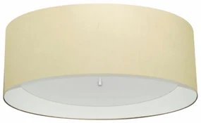 Plafon Para Corredor Cilíndrico SC-3008 Cúpula Cor Algodão Crú Branco