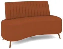 Sofá 2 Lugares para Sala Living 160cm Pés Palito Tamar Z08 Boucle Terr