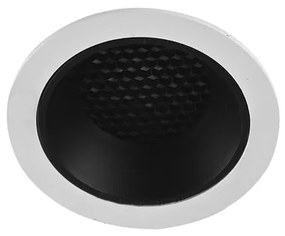 Plafon Led De Embutir Branco Preto 7W 15 Irc98 Tutti - LED BRANCO QUENTE (2700K)