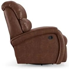 Poltrona do Papai Reclinável Kalie Glider Giratória Massagem FH9 PU Ma