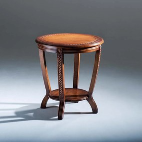 Mesa de Canto Inspiração Decorativa Madeira Maciça Design Clássico Avi Móveis