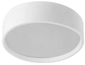 Plafon Sobrepor Aluminio Difusor Ravena 45Cm - BRANCO