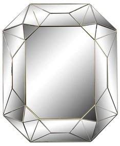 Espelho Decorativo Diamond para Sala Prata 61cm - D'Rossi