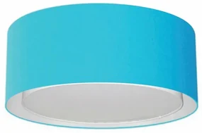 Plafon Para Corredor Cilíndrico SC-3036 Cúpula Cor Azul Turquesa