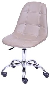 Cadeira Eames Botone Fendi com Base Rodizio - 54685 Sun House