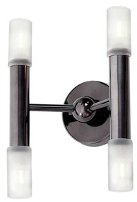 Arandela Flash 9X16X22Cm Tubos Ponteira Acrílico Duplo Vertical Metal... (COBRE FOSCO)