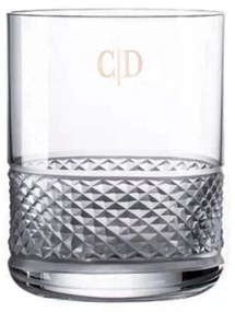 Copo de Cristal Lapidado 53 P/ Whisky On The Rocks 320ml Incolor