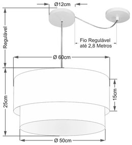 Lustre Pendente Cilíndrico Com Desvio Preto MJ-4363 Para Mesa de Jantar e Estar