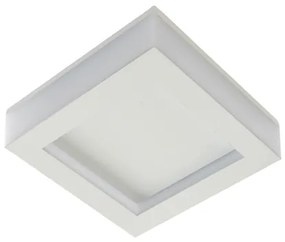 Plafon Led Sobrepor Aluminio Branco 7w 3000k Polar