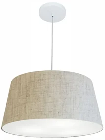 Pendente Cone Rustico Bege MJ-4050 Para Mesa de Jantar e Estar