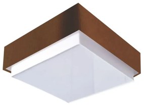 Plafon Quadrado Vivare Md-3089 Cúpula em Tecido 40x40cm - Bivolt