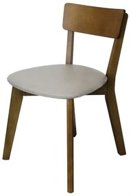 Cadeira Nasa Assento cor Cru Estrutura Madeira Amêndoa - 66706 Sun House