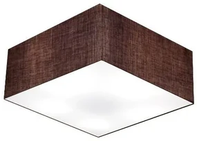 Plafon Para Sala Quadrado SL-3053 Cúpula Cor Café