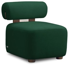 Poltrona Decorativa para Sala Helora Bouclê E03 - D'Rossi - Verde