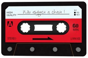 Porta Chaves Fita Cassete 3D Magnético