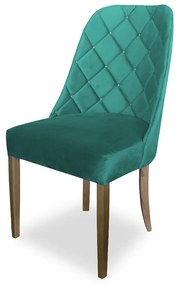 kit com 4 Cadeiras de Jantar Dublin Suede Azul Tiffany
