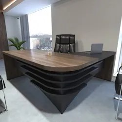 Mesa Escritório em L 200cm Lado Esquerdo A06 Marrom/Preto - Mpozenato