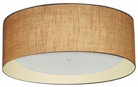 Plafon Para Sala de Jantar Cilíndrico SJ-3008 Cúpula Cor Palha Bege