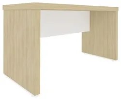 Mesa para Escritório 135cm Tamburato Corp A06 Carvalho/Branco - Mpozen