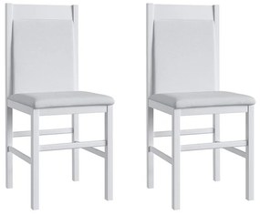 Conjunto Completo Jantar Cozinha Mesa Elástica 8 Cadeiras - Branco