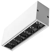 Plafon Led Sobrepor Branco Preto 14W 34 2700K Picco - BRANCO